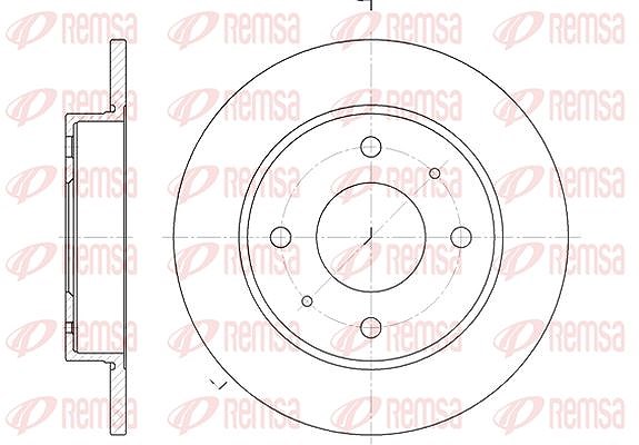 Kawe 1x Bremsscheibe [Hersteller-Nr. 687900] für Smart, Mitsubishi