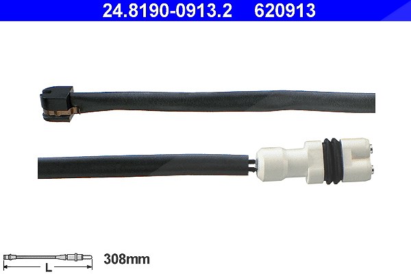 Ate Warnkontakt, Bremsbelagverschleiß [Hersteller-Nr. 24.8190-0913.2] für Porsche