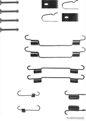 Herth+buss Jakoparts Zubehörsatz, Bremsbacken [Hersteller-Nr. J3568000] für Suzuki, Subaru