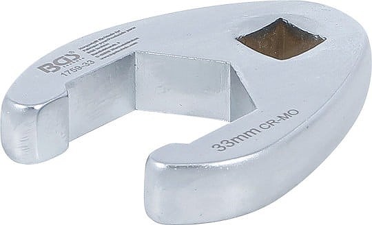 Bgs Hahnenfußschlüssel - Innenvierkant 12,5 mm (1/2) - SW 33 mm [Hersteller-Nr. 1759-33]