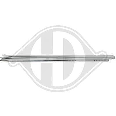 Diederichs Zier-/Schutzleistensatz, Kühlergitter [Hersteller-Nr. 1645046] für Mercedes-Benz