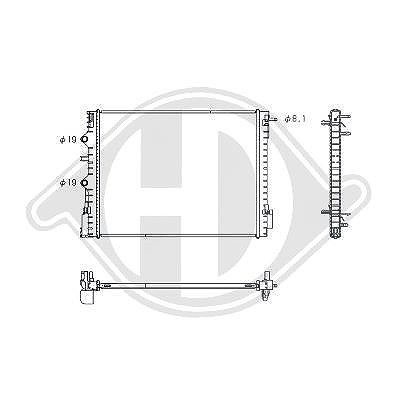 Diederichs Kühler, Motorkühlung [Hersteller-Nr. DCM3981] für Renault, Smart