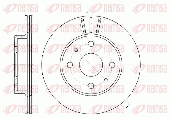 Kawe 1x Bremsscheibe [Hersteller-Nr. 695410] für Daihatsu, Subaru