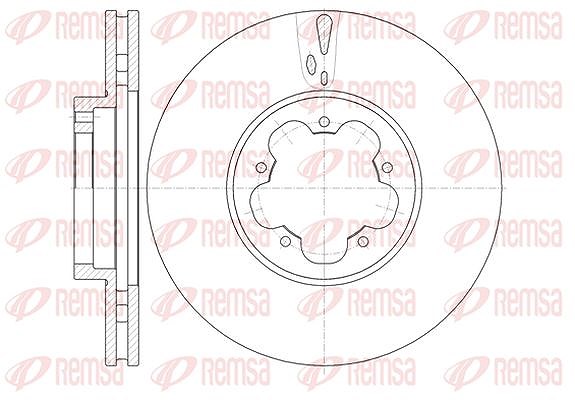Kawe 1x Bremsscheibe [Hersteller-Nr. 6102210] für Ford