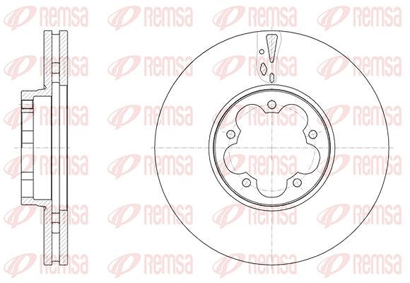 Kawe 1x Bremsscheibe [Hersteller-Nr. 6156810] für Ford