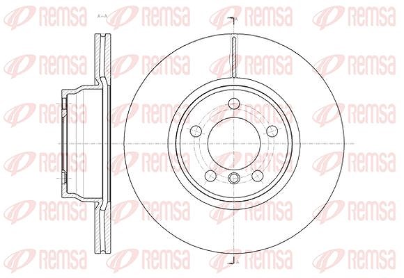 Kawe 1x Bremsscheibe [Hersteller-Nr. 6145210] für BMW
