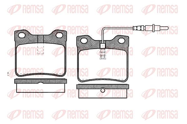 Kawe Bremsbelagsatz, Scheibenbremse [Hersteller-Nr. 032122] für Mercedes-Benz