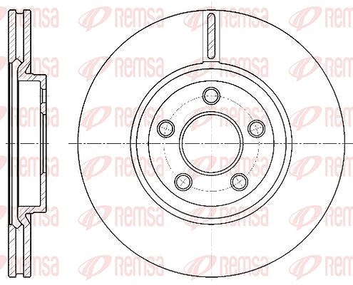 Kawe 1x Bremsscheibe [Hersteller-Nr. 663710] für Chrysler