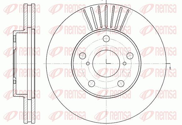 Kawe 1x Bremsscheibe [Hersteller-Nr. 664010] für Kia, Toyota