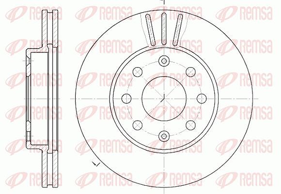 Kawe 1x Bremsscheibe [Hersteller-Nr. 665510] für Daewoo, Chevrolet