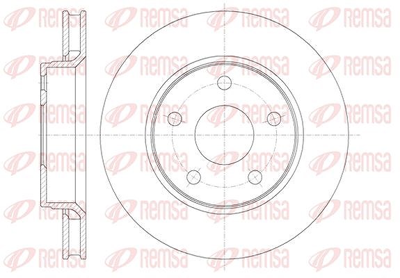 Kawe 1x Bremsscheibe [Hersteller-Nr. 6136710] für Jeep