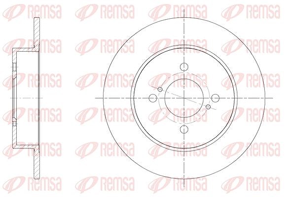 Kawe 1x Bremsscheibe [Hersteller-Nr. 6153700] für Suzuki