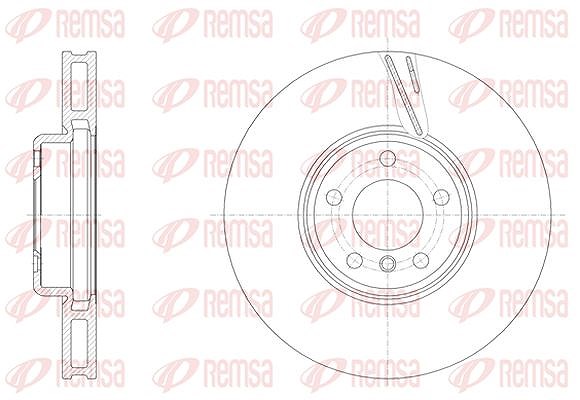 Kawe 1x Bremsscheibe [Hersteller-Nr. 6155211] für BMW