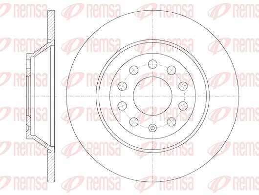 Kawe 1x Bremsscheibe [Hersteller-Nr. 696900] für Audi