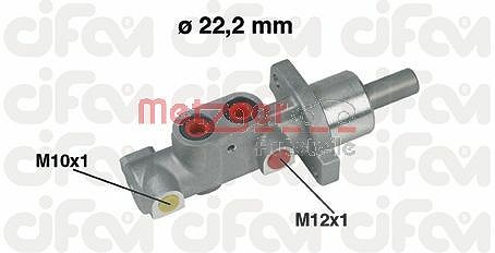 Metzger Autoteile Hauptbremszylinder [Hersteller-Nr. 202-297] für Peugeot, Citroën