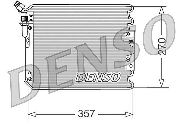 Denso Kondensator, Klimaanlage [Hersteller-Nr. DCN28001] für Porsche