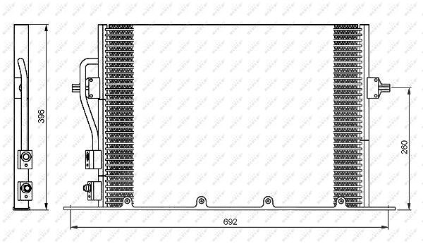 Nrf Kondensator 540x382x20 [Hersteller-Nr. 35196] für Ford