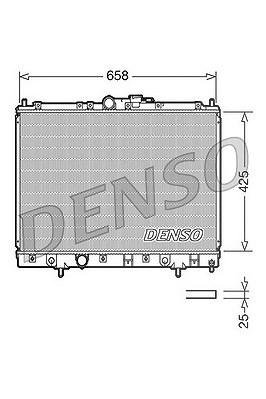 Denso Kühler, Motorkühlung [Hersteller-Nr. DRM45006] für Mitsubishi