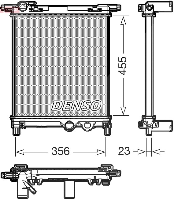 Denso Kühler, Motorkühlung [Hersteller-Nr. DRM32036] für Seat, Skoda, VW