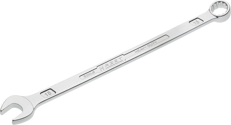 Hazet Ring-Maulschlüssel - schlanke Bauform - Zwölfkant - 15mm [Hersteller-Nr. 600LG-15]