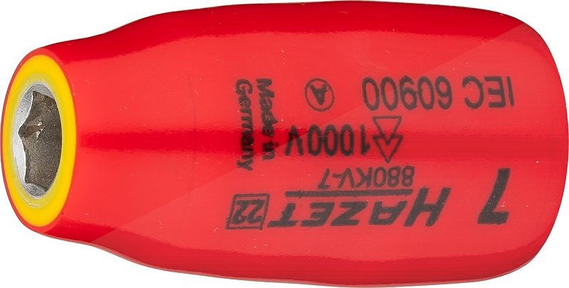 Hazet Steckschlüsseleinsatz - 3/8 - Sechskant-Tractionsprofil - 7mm [Hersteller-Nr. 880KV-7]