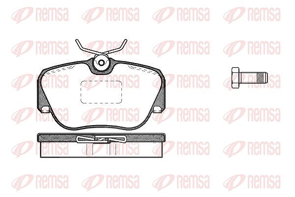 Kawe Bremsbelagsatz, Scheibenbremse [Hersteller-Nr. 028400] für Mercedes-Benz