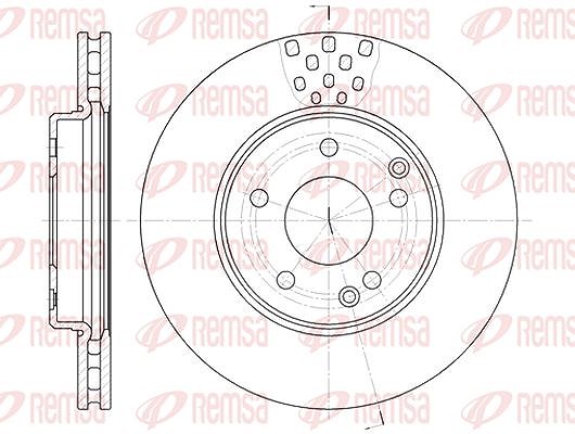 Kawe 1x Bremsscheibe [Hersteller-Nr. 675110] für Mercedes-Benz