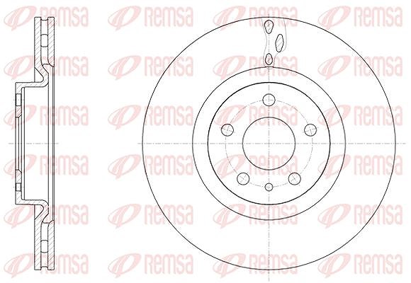 Kawe 1x Bremsscheibe [Hersteller-Nr. 6150110] für Fiat