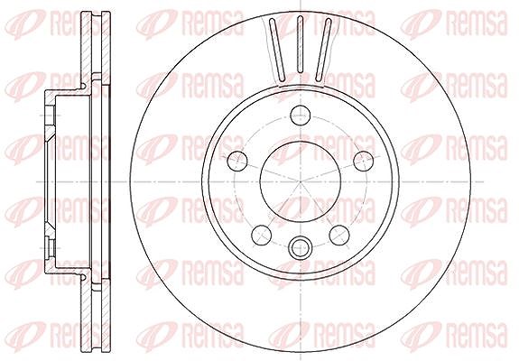 Kawe 1x Bremsscheibe [Hersteller-Nr. 649610] für Seat, VW, Ford