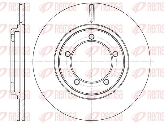 Kawe 1x Bremsscheibe [Hersteller-Nr. 681810] für Daihatsu