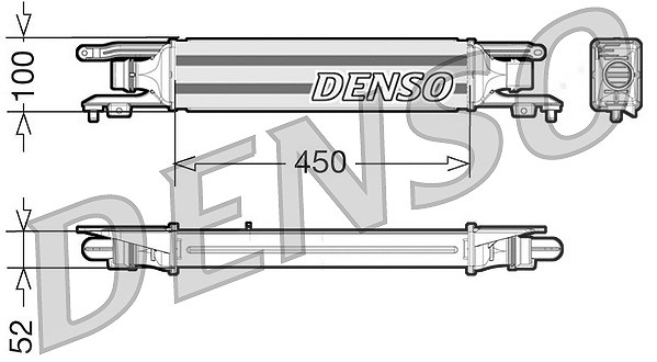 Denso Ladeluftkühler [Hersteller-Nr. DIT20001] für Opel