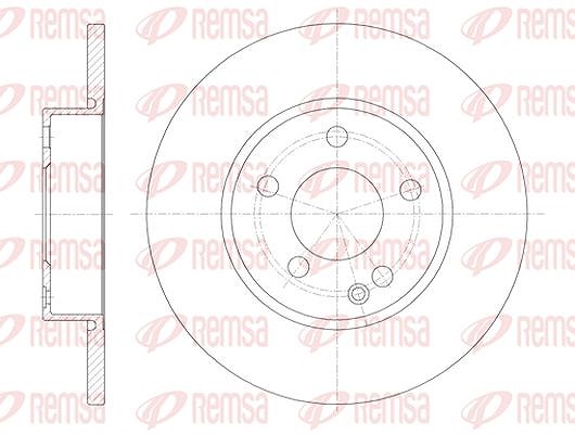Kawe 1x Bremsscheibe [Hersteller-Nr. 667400] für Mercedes-Benz