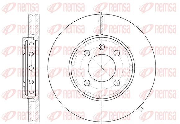 Kawe 1x Bremsscheibe [Hersteller-Nr. 682610] für VW