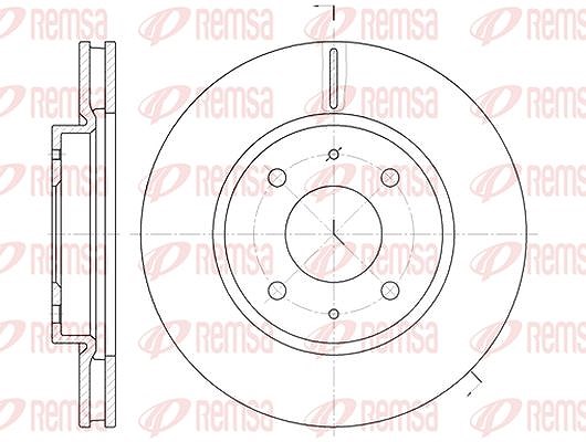 Kawe 1x Bremsscheibe [Hersteller-Nr. 689010] für Mitsubishi