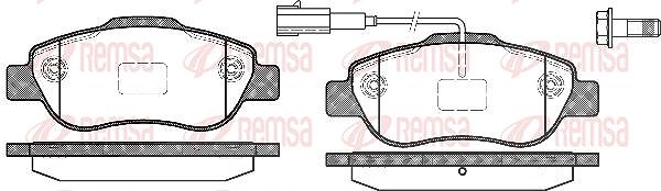 Kawe Bremsbelagsatz, Scheibenbremse [Hersteller-Nr. 110011] für Skoda, Audi, Ford, Opel, Abarth, Seat, Fiat, Citroën, VW