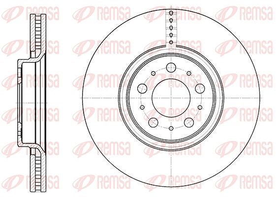 Kawe 1x Bremsscheibe [Hersteller-Nr. 686610] für Volvo