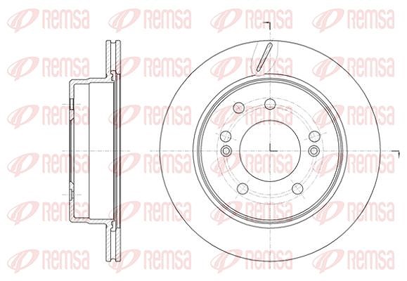 Kawe 1x Bremsscheibe [Hersteller-Nr. 6141310] für Ssangyong