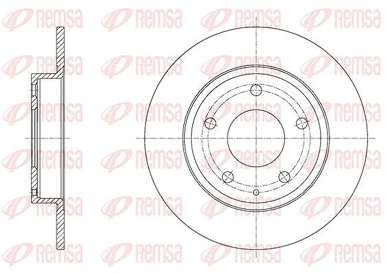 Kawe 1x Bremsscheibe [Hersteller-Nr. 6157500] für Mazda