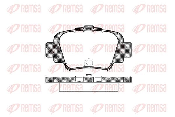 Kawe Bremsbelagsatz, Scheibenbremse [Hersteller-Nr. 049900] für Nissan