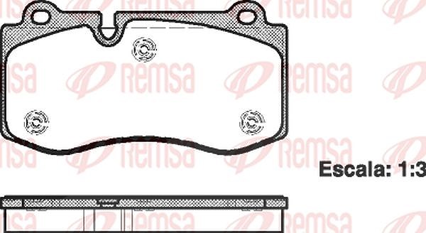 Kawe Bremsbelagsatz, Scheibenbremse [Hersteller-Nr. 120200] für Mercedes-Benz