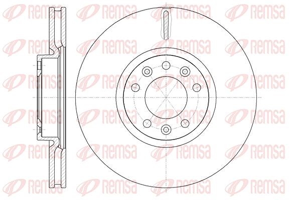 Kawe 1x Bremsscheibe Vorderachse belüftet [Hersteller-Nr. 6147210] für Citroën, Peugeot