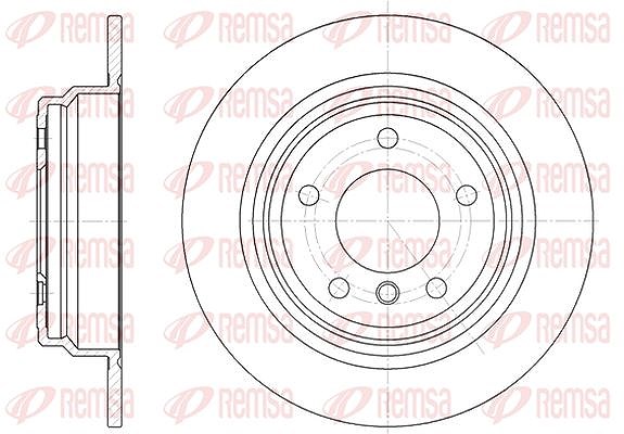 Kawe 1x Bremsscheibe [Hersteller-Nr. 655400] für BMW