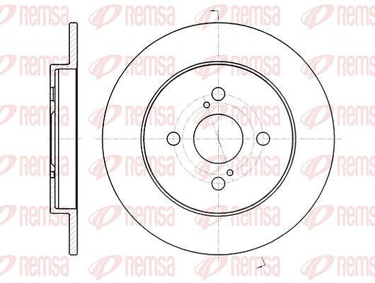Kawe 1x Bremsscheibe [Hersteller-Nr. 6100400] für Toyota, Aston Martin