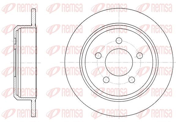 Kawe 1x Bremsscheibe [Hersteller-Nr. 691300] für Jeep