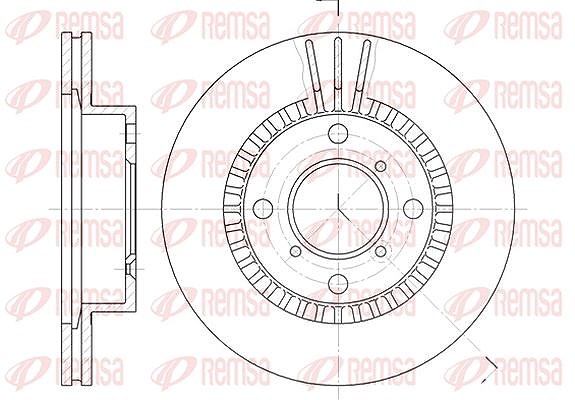 Kawe 1x Bremsscheibe [Hersteller-Nr. 655310] für Suzuki