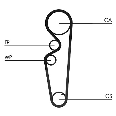 Continental Ctam Zahnriemensatz [Hersteller-Nr. CT878K1] für Lancia, Fiat