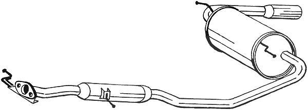 Bosal Endschalldämpfer [Hersteller-Nr. 284-567] für Mazda