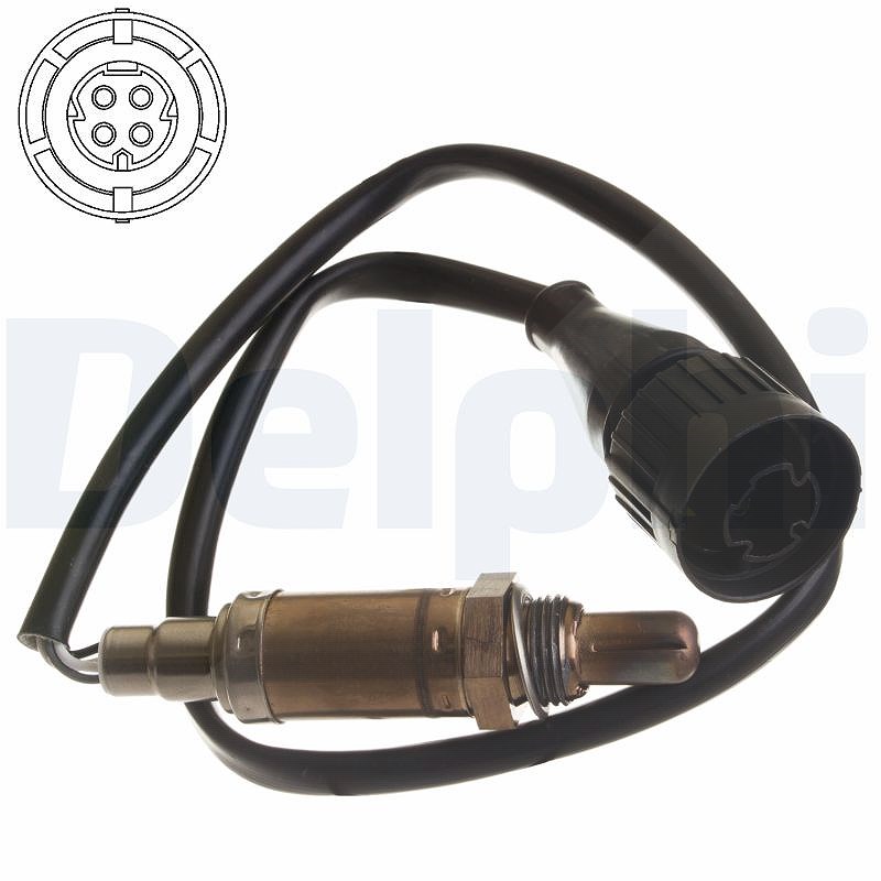 Delphi Lambdasonde [Hersteller-Nr. ES10254-12B1] für BMW, Porsche