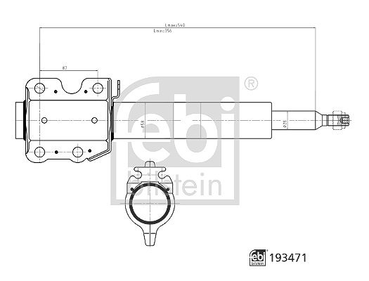 Febi Bilstein Stoßdämpfer [Hersteller-Nr. 193471] für VW, Mercedes-Benz