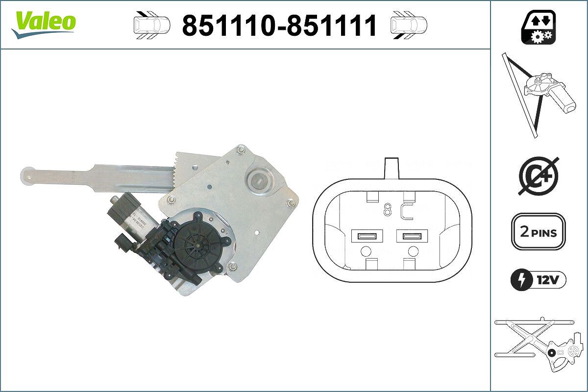 Valeo Fensterheber [Hersteller-Nr. 851110] für Toyota